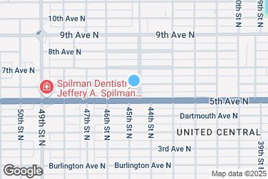 Map image of the property - 4510 6th Ave N