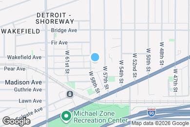 Map image of the property - 1955 W 58th St