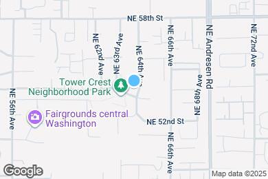 Map image of the property - 5400 NE 64th Ave