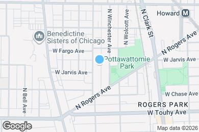 Map image of the property - 7353 N Damen Ave