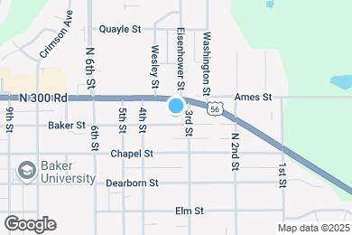 Map image of the property - 304 Baker St