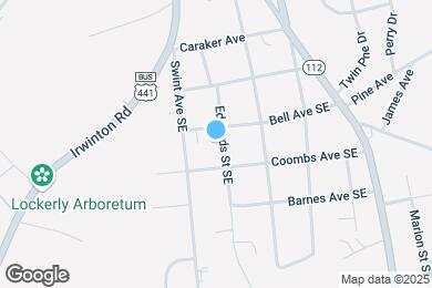 Map image of the property - 123 Edwards St SE