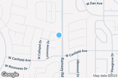 Map image of the property - 1635 W Monet Dr