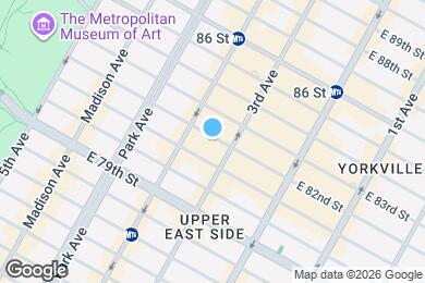 Map image of the property - 176 E 82nd St
