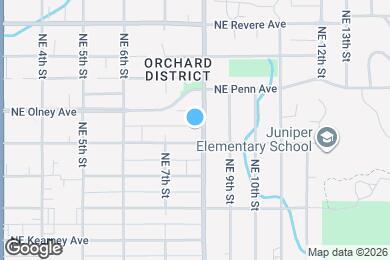 Map image of the property - 1421 NE 8th St