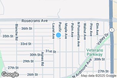Map image of the property - 3405 Pacific Ave