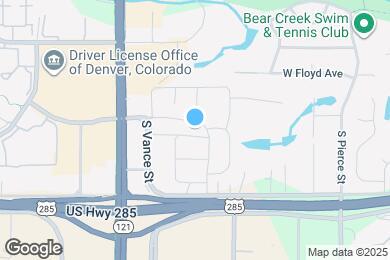 Map image of the property - 7309 W Hampden Ave