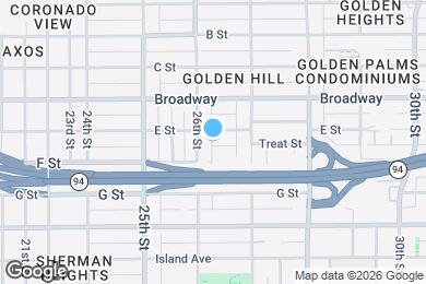 Map image of the property - 2625 1/2 E St