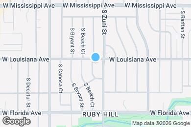 Map image of the property - 1318 S Alcott St