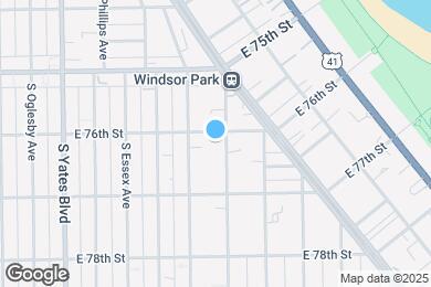 Map image of the property - 7608 S Saginaw Ave