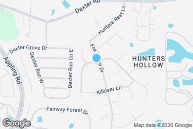 Map image of the property - 1539 Fox Trace Dr