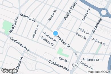 Map image of the property - 128 Malden St