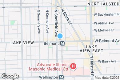 Map image of the property - 952 W Belmont Ave