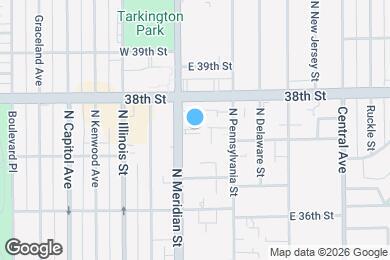 Map image of the property - 3753 N Meridian St