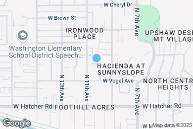 Map image of the property - 9632 N 10th Ave