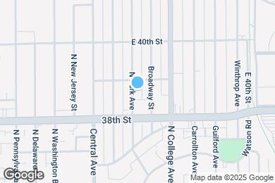 Map image of the property - 3847 N Park Ave