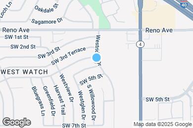 Map image of the property - 11601 SW 4th Terrace