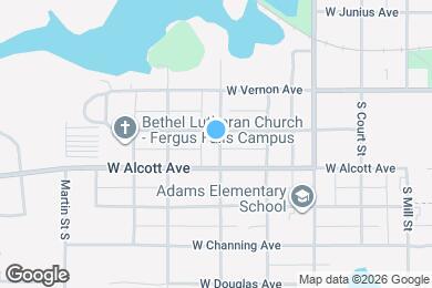 Map image of the property - 710 S Oak St
