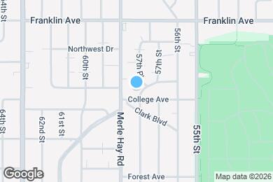 Map image of the property - 5727 Washington Ave