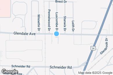 Map image of the property - 2731 Glendale Ave