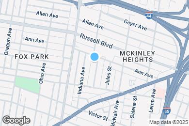 Map image of the property - 2213 Missouri Ave