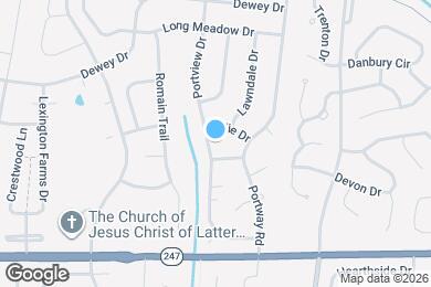 Map image of the property - 1856 Portview Dr
