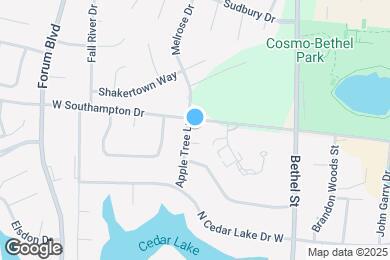 Map image of the property - 432 Southampton Dr