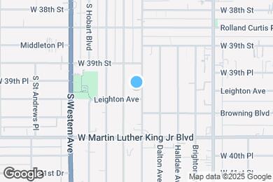 Map image of the property - 3937 Denker Ave