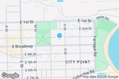 Map image of the property - 733 E 3rd St