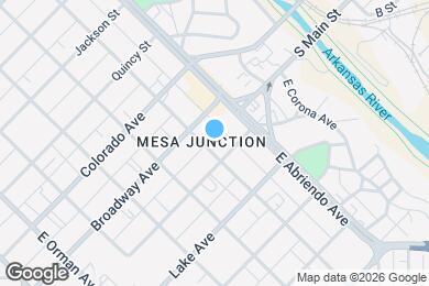 Map image of the property - 222 E Evans Ave