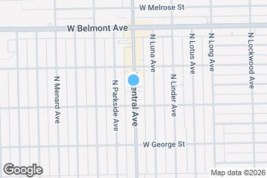 Map image of the property - 3042 N Central Ave