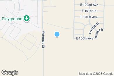Map image of the property - 13860 E 100th Way