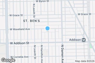 Map image of the property - 3648 N Hoyne Ave