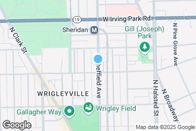 Map image of the property - 3824 N Sheffield Ave