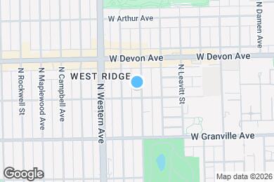 Map image of the property - 6312 N Oakley Ave