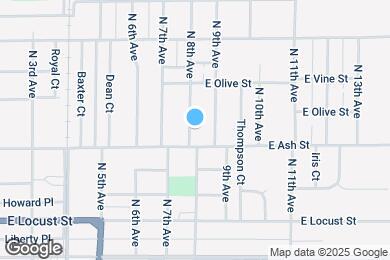 Map image of the property - 437 N 8th Ave