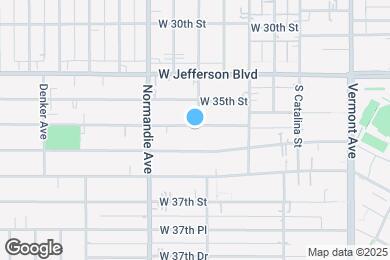 Map image of the property - 1326 W 35th Pl- Housing Near USC DPS