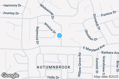 Map image of the property - 105 Whitewood Dr