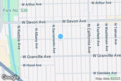 Map image of the property - 2945 W Rosemont Ave