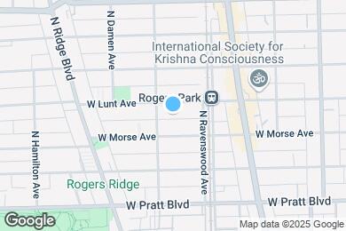Map image of the property - 1839 W Lunt Ave