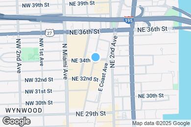 Map image of the property - 3301 NE 1st Ave
