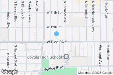 Map image of the property - 1243 Fedora St