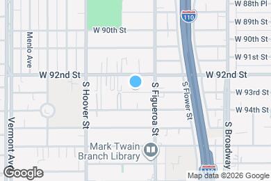 Map image of the property - 533 W 93rd St