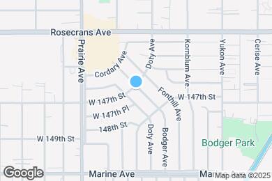 Map image of the property - 14709 Bodger Ave