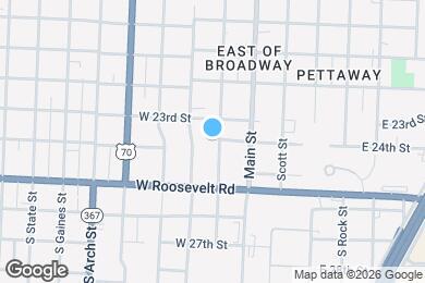 Map image of the property - 2324 S Louisiana St