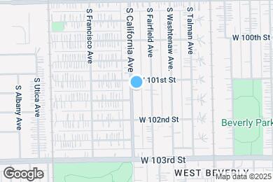 Map image of the property - 10115 S California Ave
