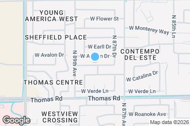 Map image of the property - 8806 W Pinchot Ave