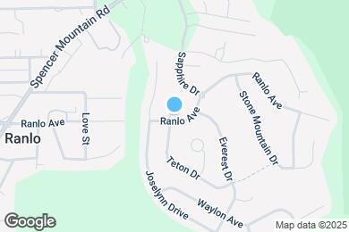 Map image of the property - 101 Ranlo Ave