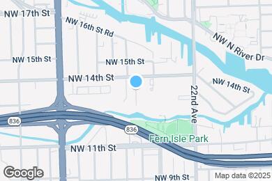 Map image of the property - 1740 North Miami River