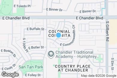 Map image of the property - 2515 E Coronita Cir